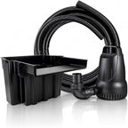 HALF OFF PONDS 16-Inch Waterfall Spillway Kit | 4,000 gallon capacity, 2,100 GPH Aqua Pulse pump, Filter media, 12.5 ft tubing, Waterfall streams