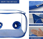 Portable Still Air Box Mycology with Pop Up Mushroom Growing Kit - Ideal for Mushroom Cultivation in Office and Mycology Enthusiasts (Blue)