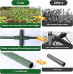 Cucumber Trellis for Raised Bed, 63"x47"x22" Garden Trellis for Climbing Plants Outdoor with Climbing Net and Plant Support Clip for Cucumber, Vegetable, Flowers