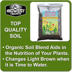Premium Potting Soil Mix with Peat Moss, Vermiculite, Perlite (Made in USA) (8 Dry Quarts)