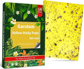 Garutom 50-Pack Dual-Sided Yellow Sticky Traps for Flying Plant Insect Such as Fungus Gnats, Whiteflies, Aphids, Leafminers, etc (6x8 Inches, Included 30pcs Twist Ties)
