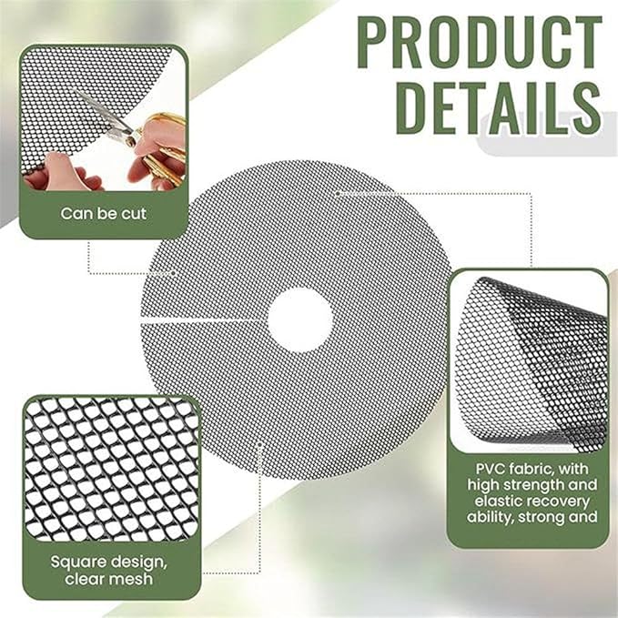 10Pcs Flower Pot Soil Guard, 11.8 Inch Plant Pot Protector from Cats, Cuttable Flowerpot Soilcover Protectors, for Gardening Flower from Animals Keep Cats Squirrels Out of Pots (s1)