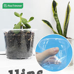 RooTrimmer Clear Seedling pots 100-Pack 3.2 Inches Round for Seeds Starter Pots, Seeds Germination Transparent Clean Pots with Drainage Holes(100 Pcs, 3.14Inch)