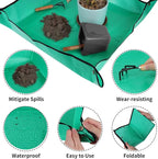 39.4" x 39.4" Extra Large Plant Repotting Mat, Waterproof Repotting Tray for Indoor Plants Potting Soil, Gardening Tray Mat, Portable Potting Tray Soil Mat for Indoor House Plants Succulents Orchid
