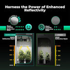 MARS HYDRO 4x4 Smart Grow Tent Kit with WiFi-Integrated Controller 43,300W TSW2000 LED Programmable&Dimmable Grow Light,48"x48"x80" 1680D High Reflective Mylar,6 inch Automatic Ventilation System
