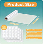 Extra Thick Tree Trunk Protector Guard - 96" L x 16" W PET Plastic Wrap for Iguana & Cat Prevention, DIY Plant Greenhouse Including Waterproof Transparent Acrylic Double-Sided Adhesive