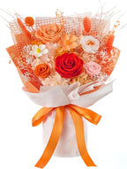 Eterfield Flowers for Delivery Prime, Mother's Day Forever Flowers Bouquet, Preserved Orange Roses Birthday Gifts for Her Women Wife Mom Grandma Anniversary Valentines Day Christmas