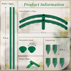 Small Tomato Cage 2 Pack,SupKing Adjustable Plant Trellis Plastic Potted Support Ring Stakes for Indoors Garden Climbing Vines Peony Cucumber,Comes 20 Twist Ties