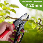 Premium German-Made Pruning Shears – Ergonomic, Heavy-Duty Hand Pruners Designed for Precision Cutting of Plants; Ideal for Gardeners and Individuals with Arthritis or Reduced Hand Strength