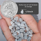 2lbs Natural Gravel Pebbles for Succulents and Cacti, 1/5 Inch Decorative River Stones – Perfect for Vases, Aquariums, Terrariums, and Outdoor Gardening, Mixed Colors (Grey, 2 Pounds)