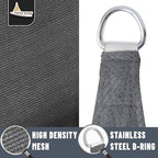 LOVE STORY Custom Size 4'x4' Dark Grey Sun Shade Sail Rectangle UV Block Canopy Patio Sail Sunshades Fabric for Outdoor Garden Carport (We Make Custom Size)