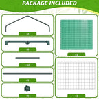 AlisisFores 3-Tier Greenhouse for Indoor and Outdoor Use, 4ft Tall Portable Mini Green House with Shelves, Zipper Door & PE Cover, for Seed Starting, Plants, Herbs, Balcony, Patio Gardening