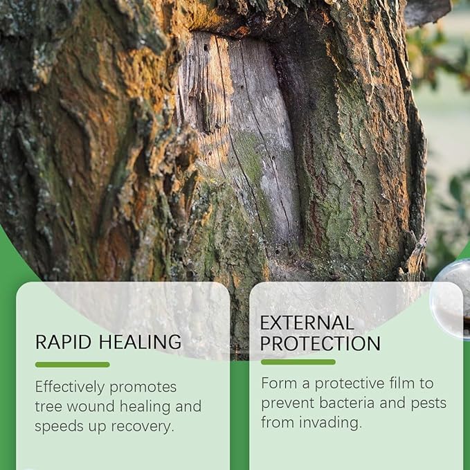 100g pruning sealer,tree wound dressing,Tree Wound Pruning Sealer,grafting wax,TreeSealer After Cutting, TreeBark Repair (2pcs)