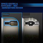 Grow Tent Kit Complete System 2.3x2.3 ft, 100W LED Grow Light with LM301H EVO & Sunrise Timer, 1680D High-Reflective Mylar Tent, 4 Inch Smart 2-in-1 Ventilation System with Carbon Filter & Clip Fan