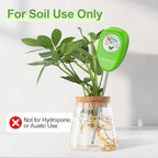 Soil Moisture Meter for Plants – Includes 200+ Houseplants Guide (Letter Size), 25 pH Test Strips & Sample Tube. Water Gauge for Indoor & Outdoor Plants.