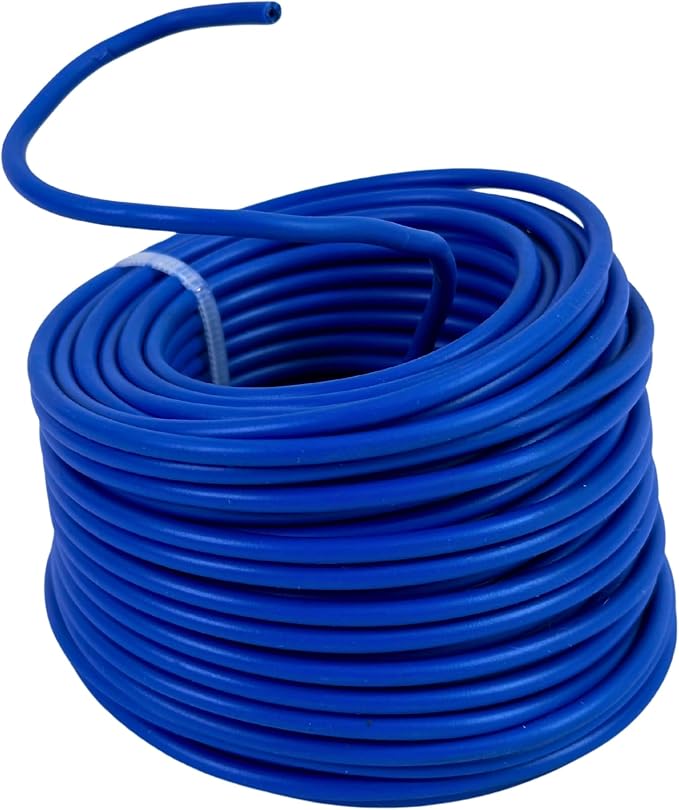 BudHuggers (Blue) for Optimal Plant Training | 50ft (15M) | 3mm Thick Garden Wire Ties | Flexible & Durable | Rubber Plant Ties to Yield Bigger Buds, Stronger Branches & Larger Canopies