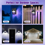 4 Pack of Solar Bug Zapper Outdoor & Mosquito Light - 1000V Electric Bug Trap, Solar-Powered Fly Killer with Motion Sensor, Waterproof & Cordless
