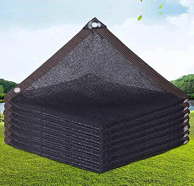 Garden Shade Cloth for Plants Heat Protection Shade Net 90% Sunblock Shade Cloth, Shade Net for Pergola Privacy Net for Garden, Greenhouse, Patios, Privacy Netting,black-4x4m