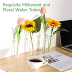 50 PCS Floral Tubes, 60ml Plant Branch Tubes, Milkweed Water Tubes for Flowers, Floral Water Tubes for Milkweed Cuttings, Butterfly Breeding Floral Tubes for Flower Arrangements