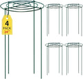 SYITCUN 4pack Peony Cages and Supports, 12 x 24 Inch Four Legs Peony Cage, Heavy-Duty Peonies Support Cages, Peony Ring for Roses, Hydrangeas, Sage, Peonies, Cucumbers, Tomato