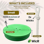 Self-Watering Planter Insert for Houseplants, Flower Pots and Hanging Baskets – Bottom Watering Reservoir with Wicking System – Prevents Over & Under Watering and Root Rot – Indoor/Outdoor – USA Made