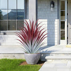 2ft Fake Spiked Agave Plant - Red Artificial Aloe Vera Plant 26 Inch - Tall Large Faux Floor Plants Perfect for Porch Door Step Home Office Patio Indoor Outdoor Decor (2 Pack)