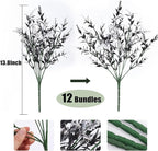 Artificial Plants Spring Black Artificial Outdoor Flowers UV Flowers Outdoor Artificial Greenery for flower arrangements Indoor Outside Hanging Plants Garden Porch Window Home Farmhouse Décor(B+W)