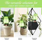 8 Pcs Plant Watering Globes Self Watering Planter Insert Plants Top Fill Water Device Plastic Water Bulbs Slow Release Terracotta for Plants, Green