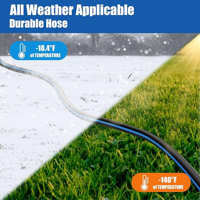 Short Garden Hose 5/8” 5FT: Burst-Resistant Water Hose with Sturdy Brass Fittings - Leakproof Hose Male to Female - Durable Hose for Yard, Lawn, Car Wash, Outdoor, Watering, Dark Blue
