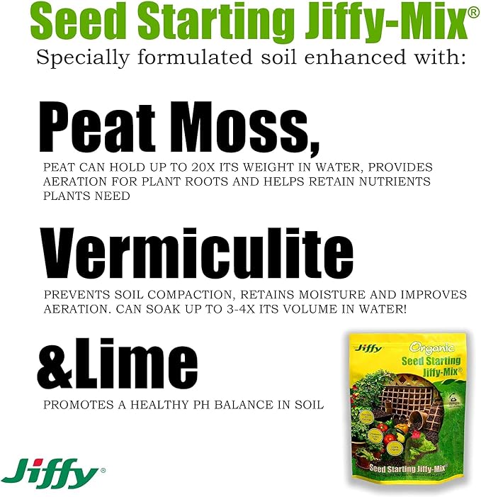 Jiffy G310 10 Quart Jiffy-Mix Premium Seed Starting Soil