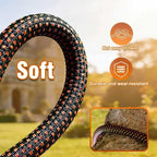Garden Hose 25FT, Water Hose with Solid Brass Fittings, Kink Free & Burst Resistant，Lightweight for Watering, Car Washing, Yard Cleaning