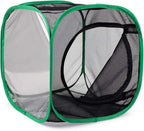 RESTCLOUD Insect and Butterfly Habitat Cage Terrarium Pop-up 12 X 12 X 12 Inches