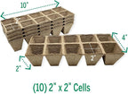 Ferry Morse Jiffy Seed Starting Strips - Biodegradable, Plant Starter Trays - 100 Strips (1000 Cells) - Peat