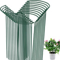 Tioncy 18 Pcs 30 H x 12.6 W Plant Support Stakes Cages for Garden, Metal Half Round Plants Tension Rods for Indoor Outdoor Large Tall Flower Vegetables Tomato Peony Rose Support