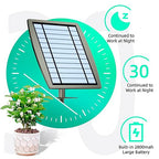 Solar Drip Irrigation System - Supports 20-30 Pots, 12 Timing Modes - Drip Irrigation Kit,Automatic Plant Garden Watering System for Outdoor Plants,Garden, and Potted Plants