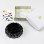 Wazakura Japanese Ikebana Kenzan Flower Holder 89mm (3.5"), Made in Japan, Round Large - Black