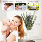 65 PCS Dried Eucalyptus Stems & Lavender Flowers Bundle for Shower, 17'' Natural Real Live Eucalyptus Leaves Greenery Hanging Lavender Shower Plant for SPA Home Fragrance Bathroom Wall Decor