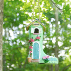 Yinns Birdhouse, Hanging Bird House for Wild Bird Outside Decorative Rain Boot Bird House for Home Garden Decor