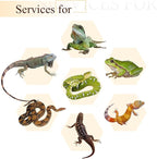Canlierr 4 Pcs Reptile Vines, Flexible Bendable Jungle Climbing Vine Terrarium, Fake Plants for Reptiles, Artificial Leaves Terrarium Tank Pet Habitat Decor for Bearded Dragons, Lizard, Snake, Gecko