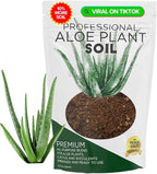 Professional Aloe Plant Soil Mix Large 2.2 Quarts Ready to Use, Premium Potting Soil for Aloe Vera Cactus Succulent Plants, Fast Draining Blend Pinebark Peat Course Sand Indoor Made in USA