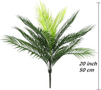 PASYOU Artificial Palm Tree 1Pack, Fake Plants Plastic Greenery Tropical Shrubs Faux Leaves for Home Indoor Outdoor Decor Garden DIY Basket Planter Filler Wedding Party Decoration Ornaments