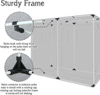 zazzy Grow Tent, 120"x60"x78" Hydroponic Mylar Grow Tent Reflective Garden Growing Dark Room with Observation Window, Removable Floor Tray and Tool Bag for Indoor Plant Growing 10x5