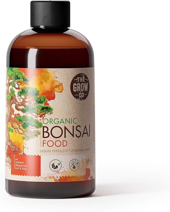 8oz Bonsai Fertilizer Liquid - Organic Bonsai Food Liquid Fertilizer for Long Term Health - Gentle Plant Food for Indoor and Outdoor Use, Promotes Robust Growth, Strong Stems and Beautiful Blooms