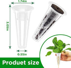 50 Pack Grow Baskets for Hydroponic Growing System, Seed pods Basket Compatible with aero Garden Grow Sponge Starter pods