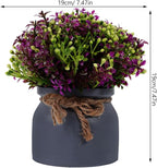 STOBAZA Artificial Flower Bonsai Decoration Realistic Faux Potted Orchid Plant for Home Greenery for Shelf Table Desk Decor Lotus Color