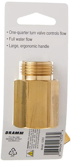 Dramm 12353 Heavy-Duty Brass Shut-Off Valve