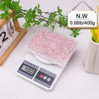 0.88 Lb Rose Quartz Crushed Stones Crystal Chips Bulk, Natural Gemstones Healing Reiki Crystals Mini Quartz Pebbles Irregular Shaped Decorative Vase Fillers Aquarium Gravel Rocks