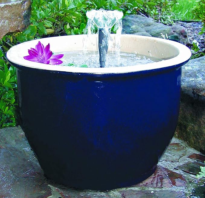 1409 Small Fountain Nozzle Combo-Mini Waterbell and Trumpet - Aerates Water for Koi, Goldfish, and Other Fish - Ideal for Small Ponds, Water Gardens, and Other Water Statuaries, Black