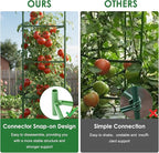 CEWOR Tomato Cage - 3 Pack Tomato Trellis, 63 Inch Tomato Cages for Garden, Extra Tall Plant Support Triangle Structures Garden Stakes for Climbing Plants Outdoor, Pots, Raised Garden Bed, Vegetables