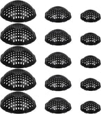 15 Pcs Ppherical Flower Pot Mesh Pad, Planter Inserts Bottom Grid for Large Pots, 3 Size Plant Pot Fillers Drain Hole Plugs Prevent Soil Leakage